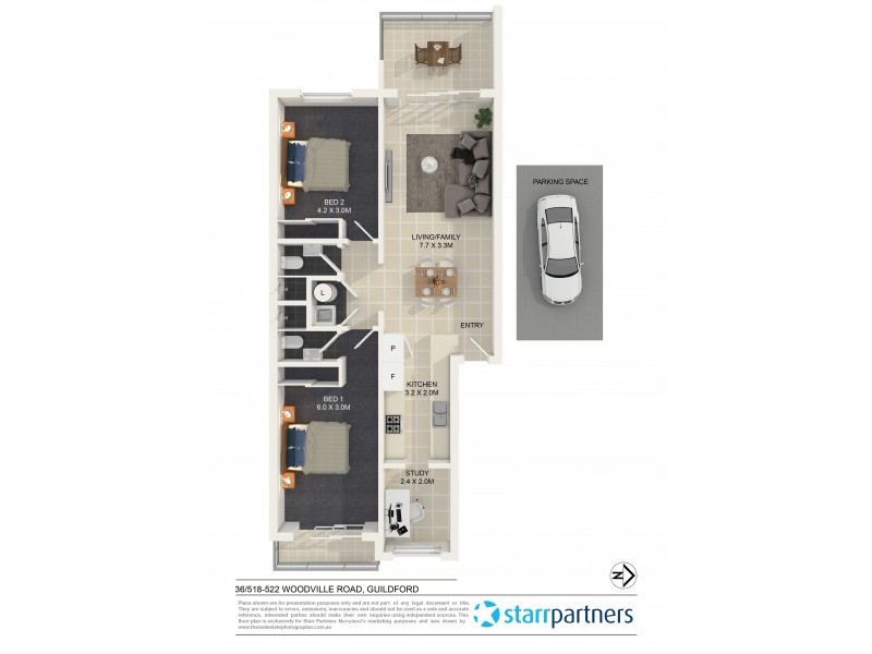36/518-522 Woodville Road, Guildford NSW 2161 Floorplan