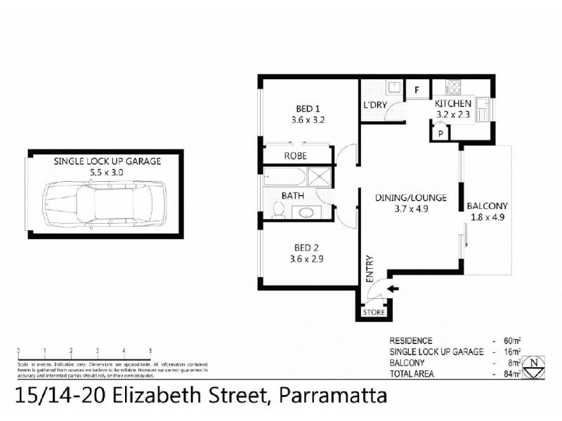 15/14-20  Elizabeth Street, North Parramatta NSW 2151 Floorplan