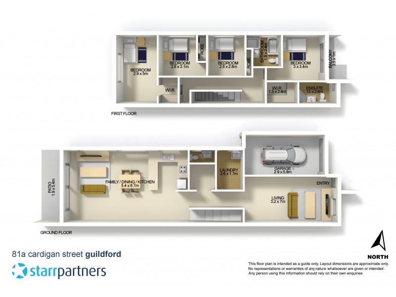 81a Cardigan Street, Guildford NSW 2161 Floorplan