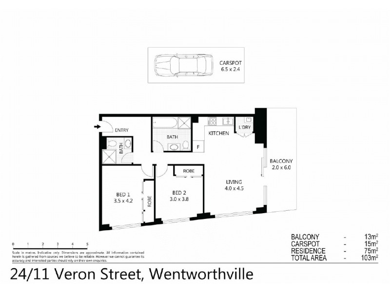 24/11  Veron Street, Wentworthville NSW 2145 Floorplan
