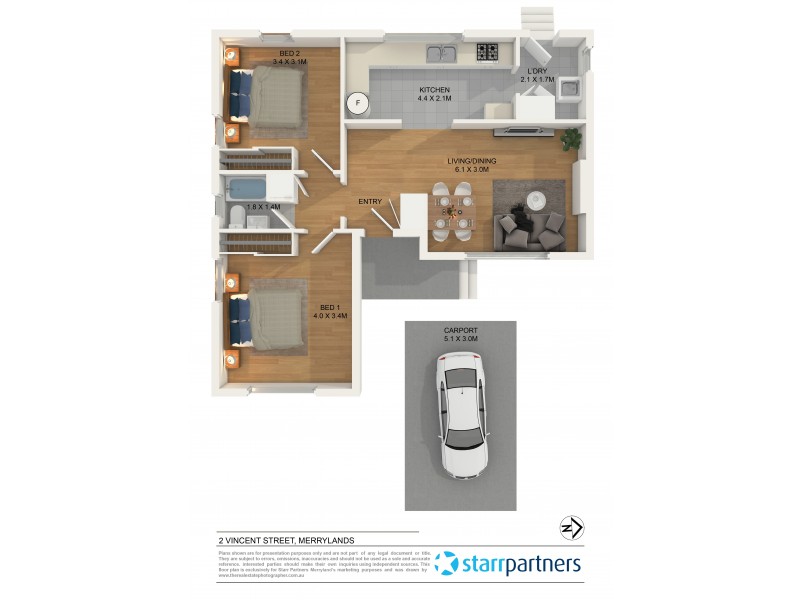 2 Vincent Street, Merrylands NSW 2160 Floorplan