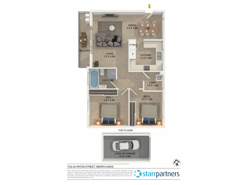 7/22-24 Paton Street, Merrylands NSW 2160 Floorplan