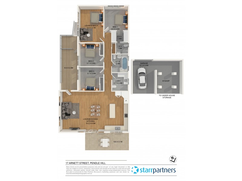 17 Arnett Street, Pendle Hill NSW 2145 Floorplan