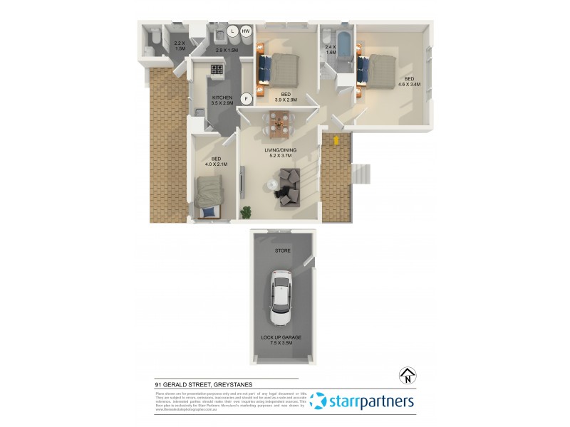 91 Gerald Street, Greystanes NSW 2145 Floorplan