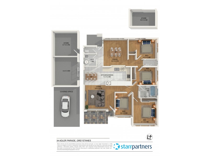 34 Adler Parade, Greystanes NSW 2145 Floorplan