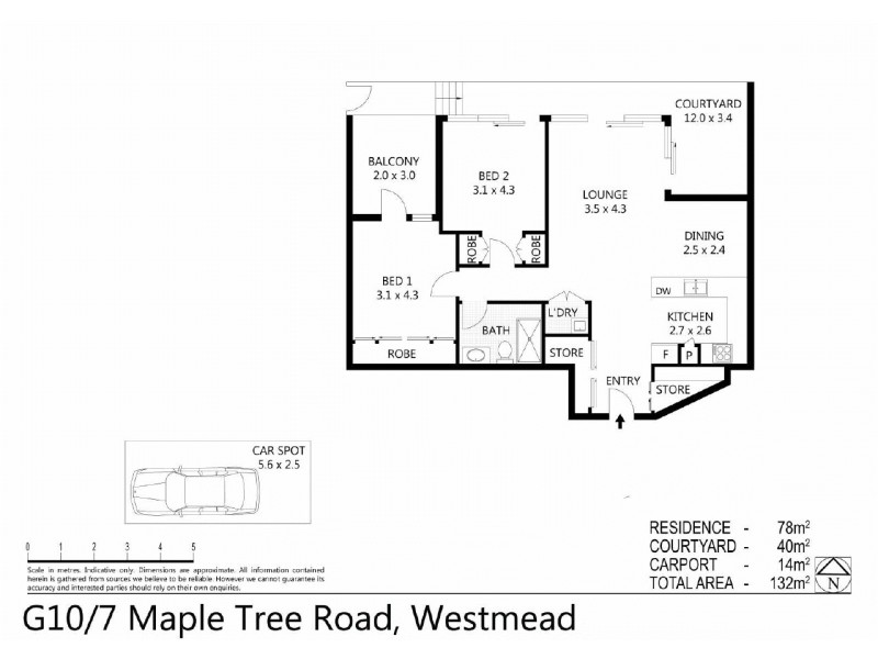 10/160  Hawkesbury Road, Westmead NSW 2145 Floorplan