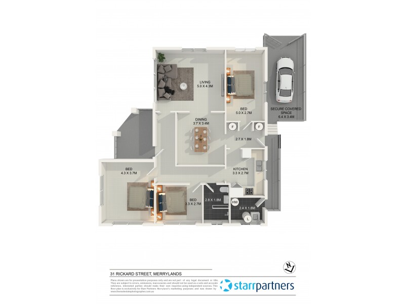 31 Rickard Street, Merrylands NSW 2160 Floorplan