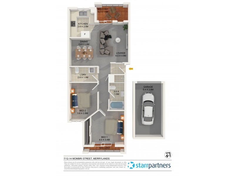 7/12-14 Mombri Street, Merrylands NSW 2160 Floorplan