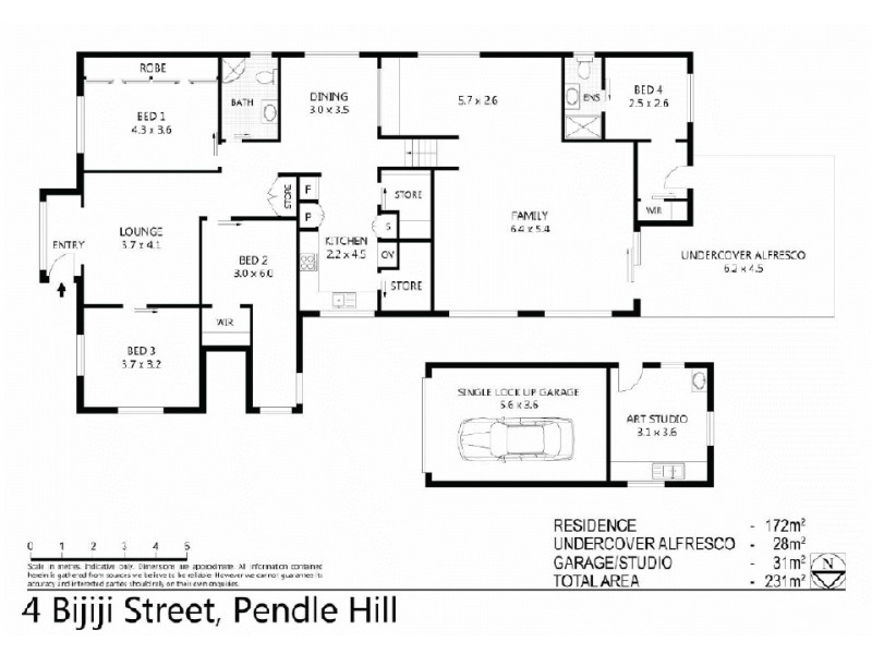 4  Bijiji Street, Pendle Hill NSW 2145 Floorplan