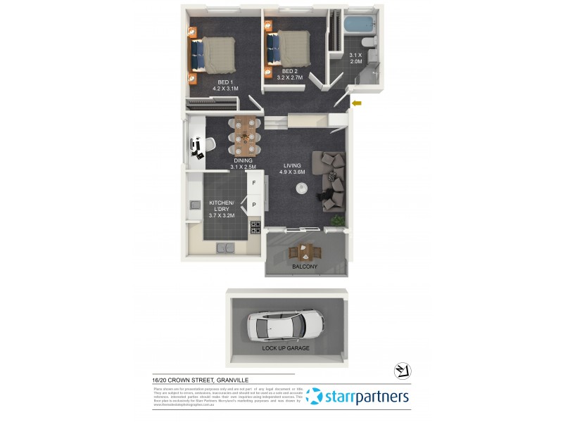16/20 Crown Street, Granville NSW 2142 Floorplan