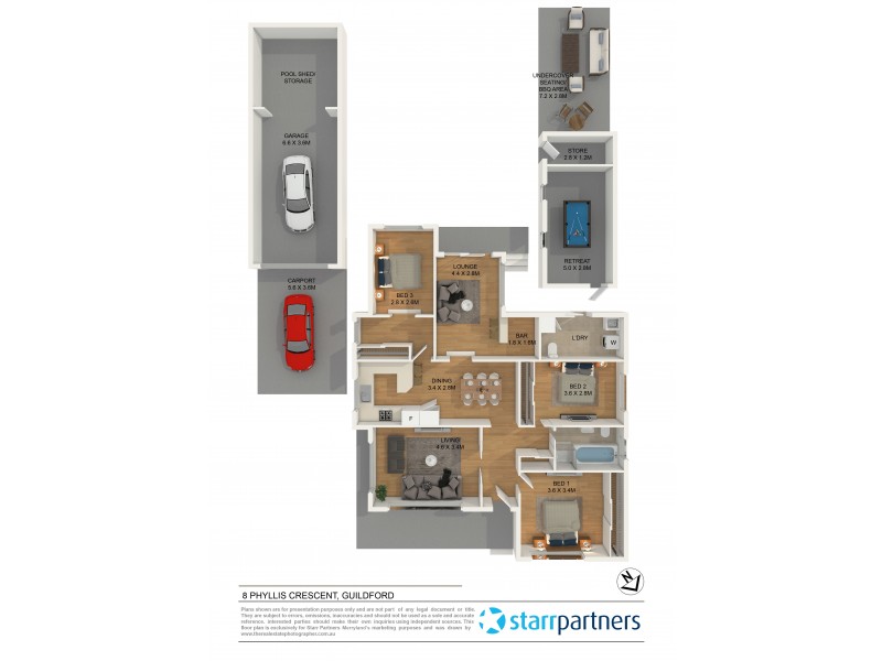 8 Phyllis Crescent, Guildford NSW 2161 Floorplan