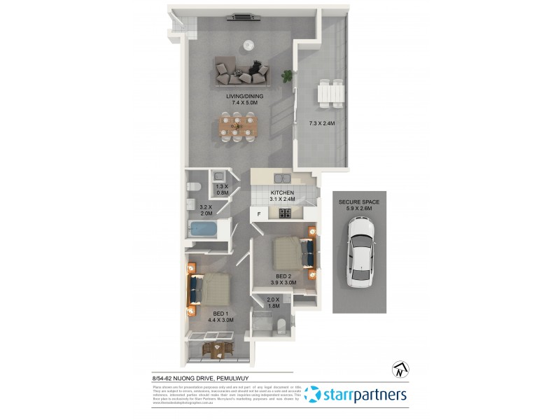 8/54-62 Nijong Drive, Pemulwuy NSW 2145 Floorplan