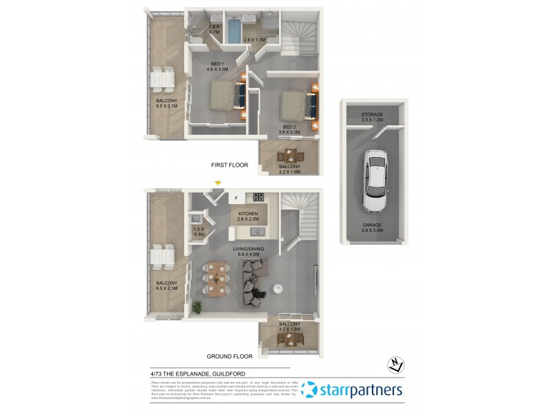 4/73-75 The Esplanade, Guildford NSW 2161 Floorplan