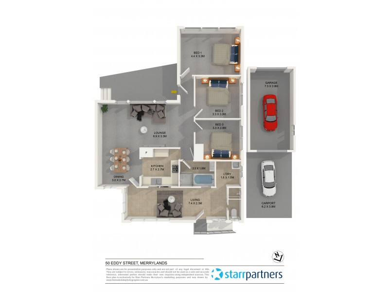 50 Eddy Street, Merrylands NSW 2160 Floorplan