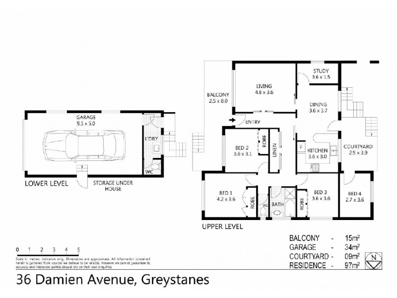 36  Damien Street, Greystanes NSW 2145 Floorplan