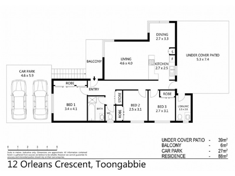 12  Orleans Crescent, Toongabbie NSW 2146 Floorplan