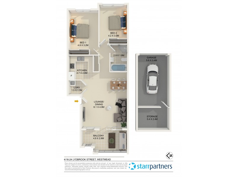 4/16-24 Lydbrook Street, Westmead NSW 2145 Floorplan