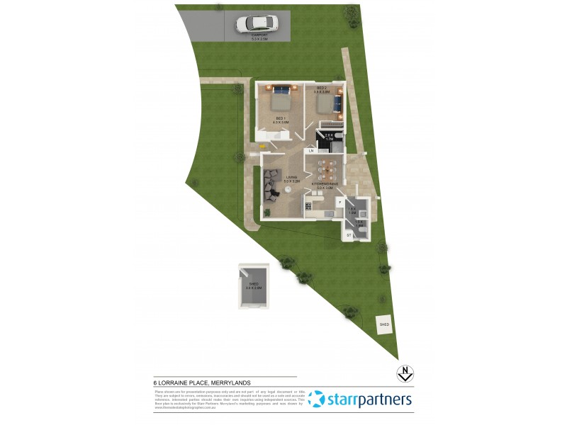 6 Lorraine Place, Merrylands NSW 2160 Floorplan