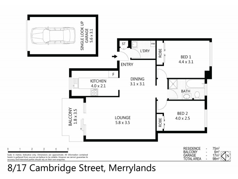 08/17 Cambridge Street, Merrylands NSW 2160