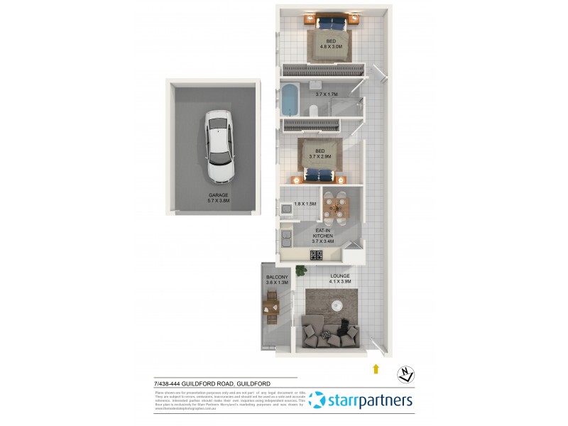 7/438-444 Guildford Road, Guildford NSW 2161 Floorplan