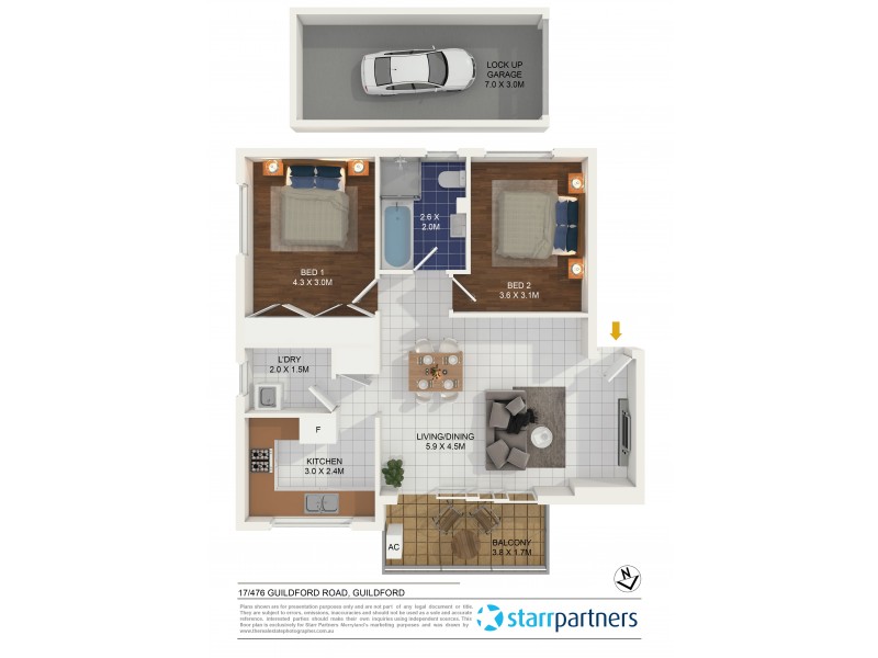 17/476 Guildford Road, Guildford NSW 2161 Floorplan