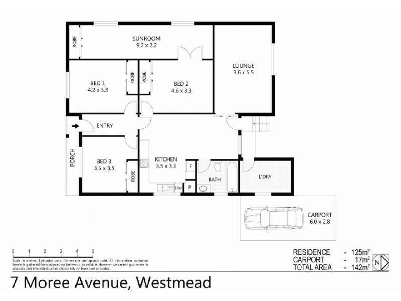 7  Moree Avenue, Westmead NSW 2145 Floorplan