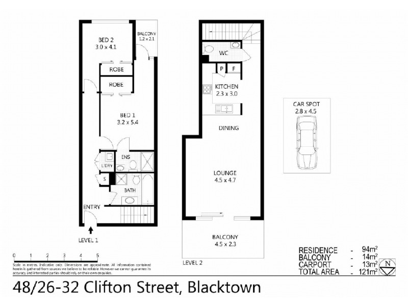 48/26-32  Clifton Street, Blacktown NSW 2148 Floorplan