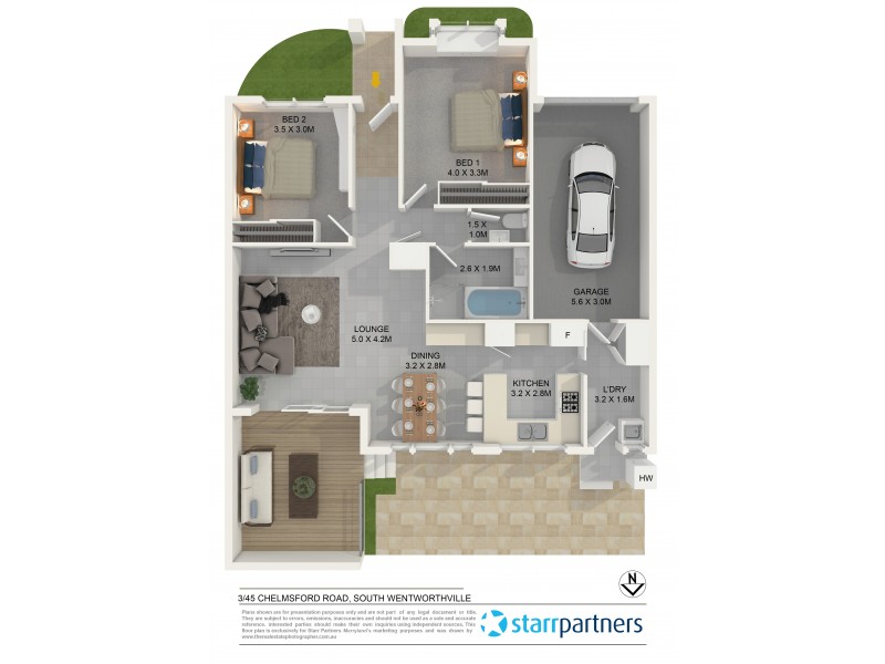 3/45 Chelmsford Road, South Wentworthville NSW 2145 Floorplan