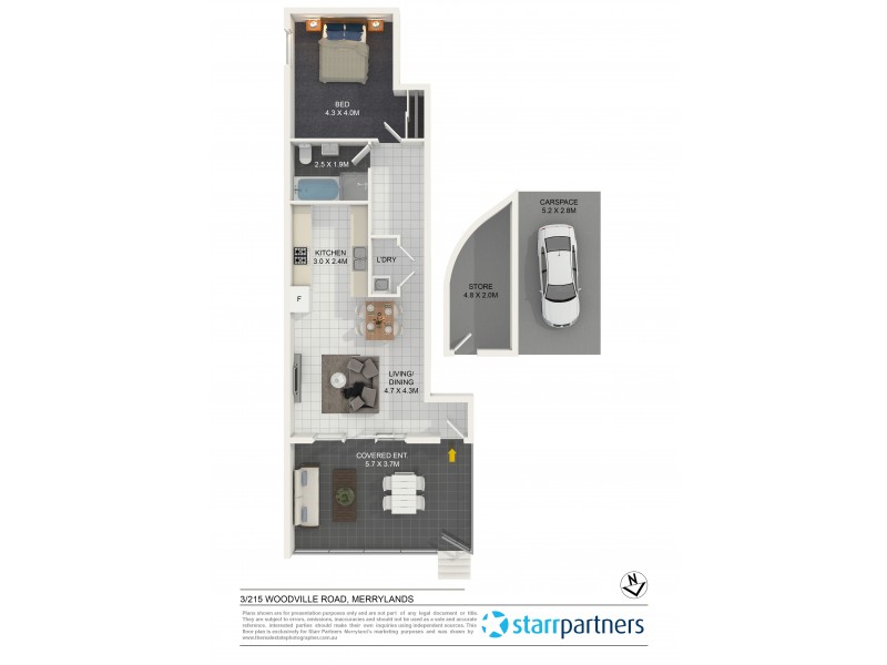 3/215-217 Woodville Road, Merrylands NSW 2160 Floorplan