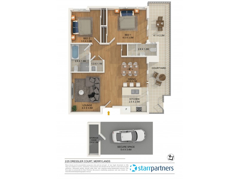 2/25 Dressler Court, Merrylands NSW 2160 Floorplan