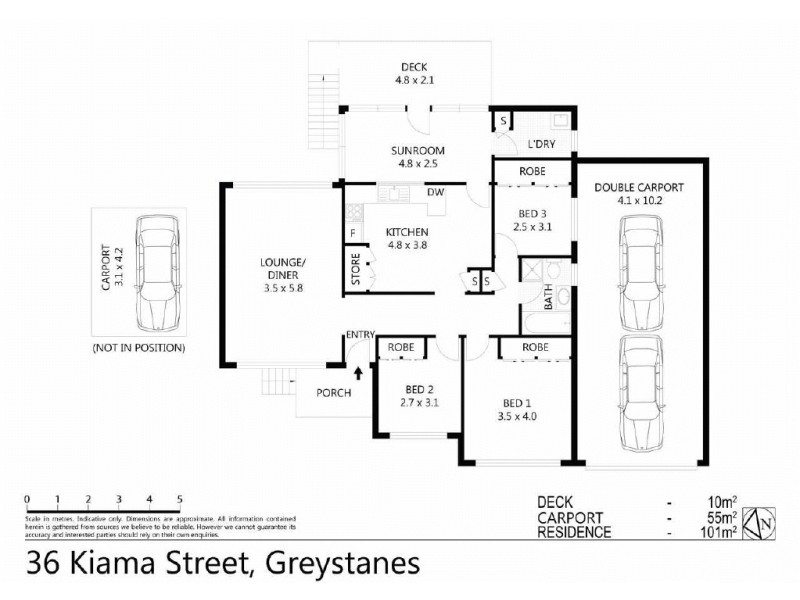 36  Kiama Street, Greystanes NSW 2145 Floorplan