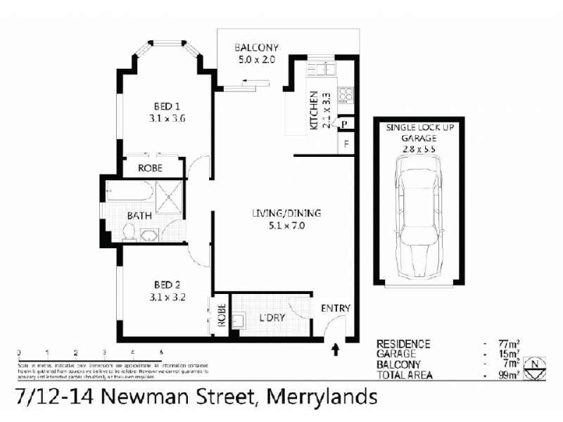 7/12-14 Newman Street, Merrylands NSW 2160 Floorplan