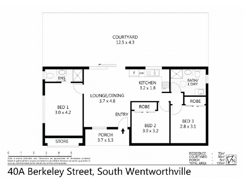 40A  Berkeley Street, South Wentworthville NSW 2145 Floorplan