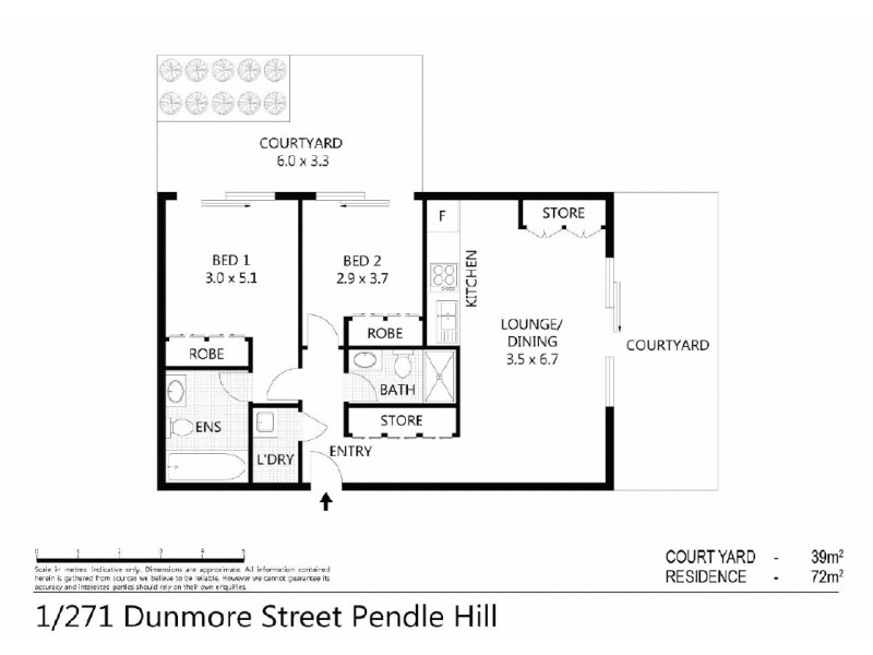 1/271 Dunmore Street, Pendle Hill NSW 2145 Floorplan