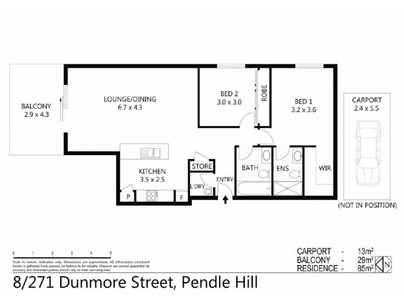 8/271  Dunmore Street, Wentworthville NSW 2145 Floorplan