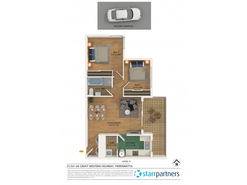 25/64-66 Great Western Highway, Parramatta NSW 2150 Floorplan
