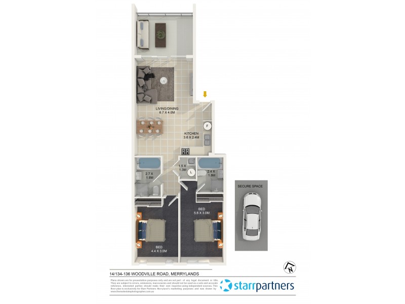 14/134-136 Woodville Road, Merrylands NSW 2160 Floorplan