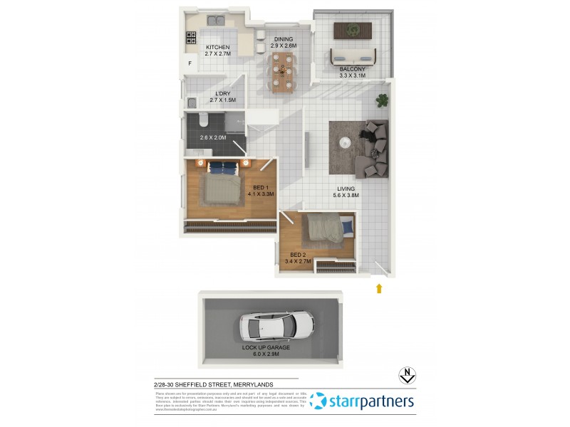 2/28-30 Sheffield Street, Merrylands NSW 2160 Floorplan