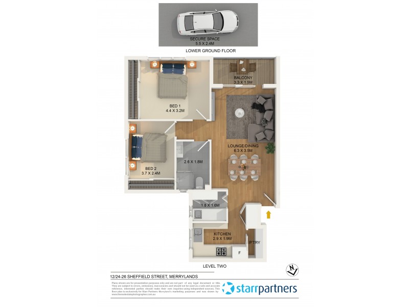 12/24-26 Sheffield Street, Merrylands NSW 2160 Floorplan