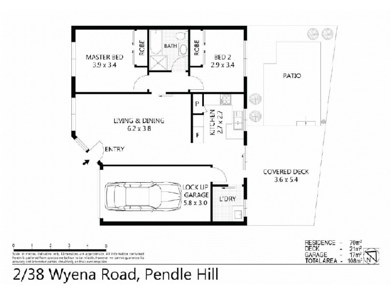 2/38  Wyena Rd, Pendle Hill NSW 2145 Floorplan