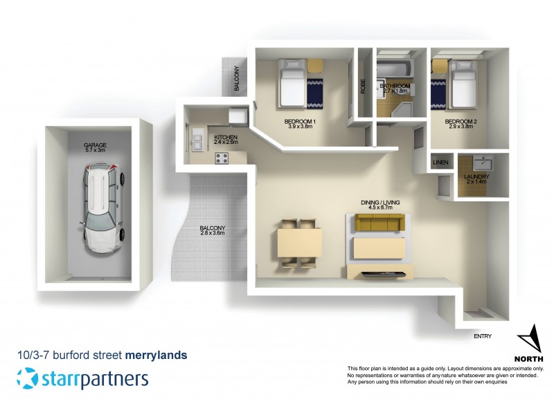 10/3-7 Burford Street, Merrylands NSW 2160 Floorplan