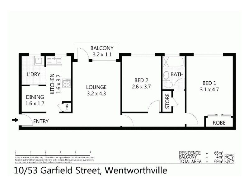10/53 Garfield Street, Wentworthville NSW 2145 Floorplan