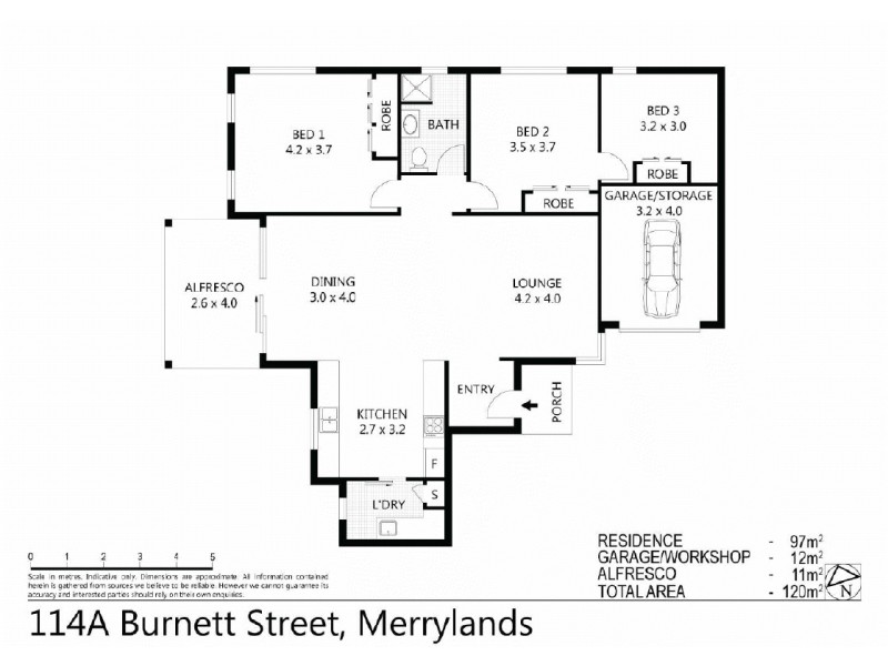 114A  Burnett Street,, Merrylands NSW 2160 Floorplan