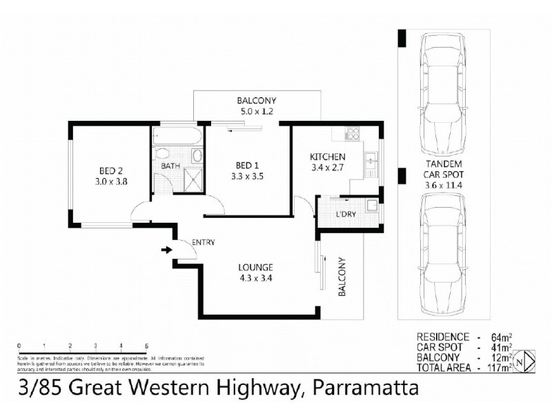 3/85-87 Great Western Highway, Parramatta NSW 2150 Floorplan