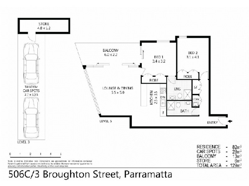 506C/3  Broughton Street, Parramatta NSW 2150 Floorplan