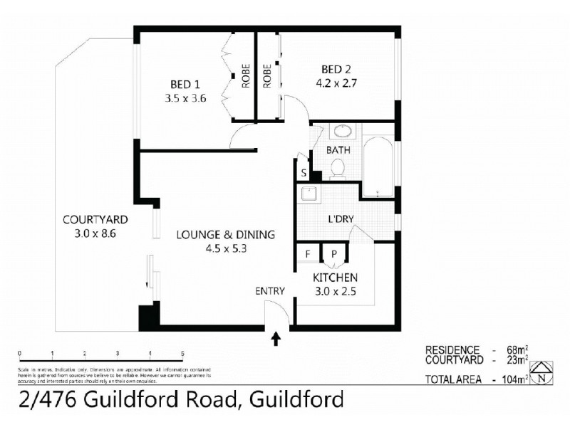2/476  Guildford Road, Guildford NSW 2161 Floorplan