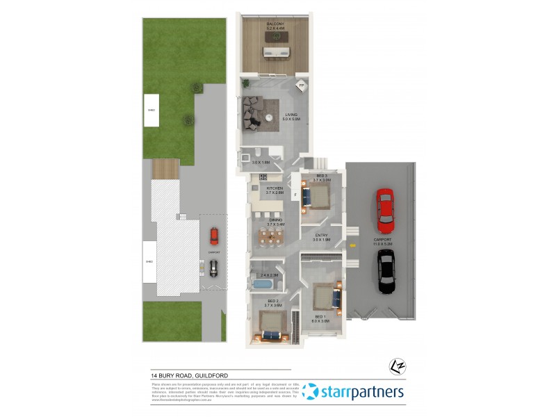 14 Bury Road, Guildford NSW 2161 Floorplan