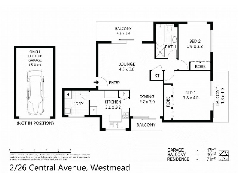 2/26  Central Avenue, Westmead NSW 2145 Floorplan