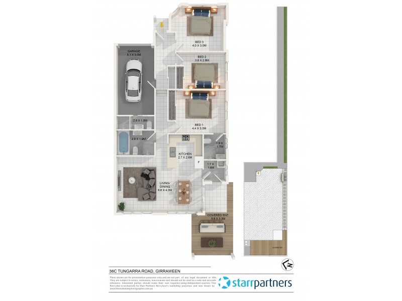 36c Tungarra Road, Girraween NSW 2145 Floorplan