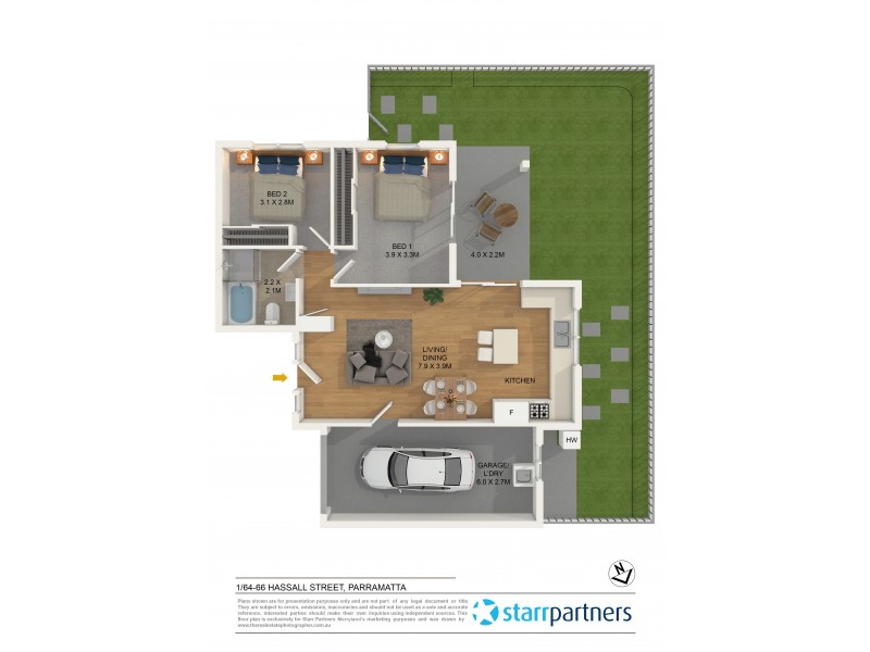 1/64-66 Hassall Street, Parramatta NSW 2150 Floorplan